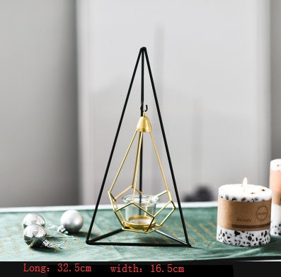 Maison Leonardo™ Noir Géométrique – Luxury Kerzenhalter Set in geometrischem Design