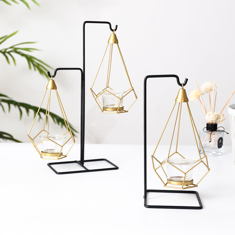Maison Leonardo™ Noir Géométrique – Luxury Kerzenhalter Set in geometrischem Design