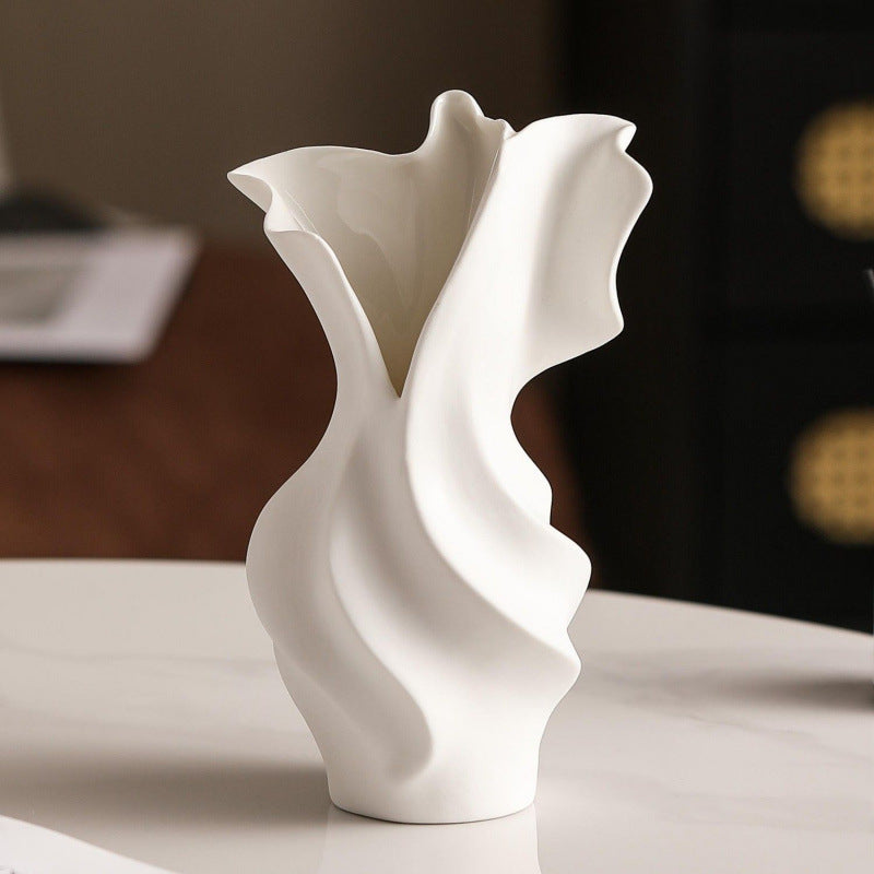Maison Leonardo™ Twist Art Vase – Skulpturale Designvase für zeitlose Eleganz
