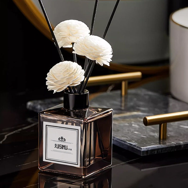 Maison Leonardo™ Amber & Noir – Luxury Reed Diffuser