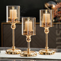 Maison Leonardo™ Royal Glass Candle Holder Complete Set S+M+L