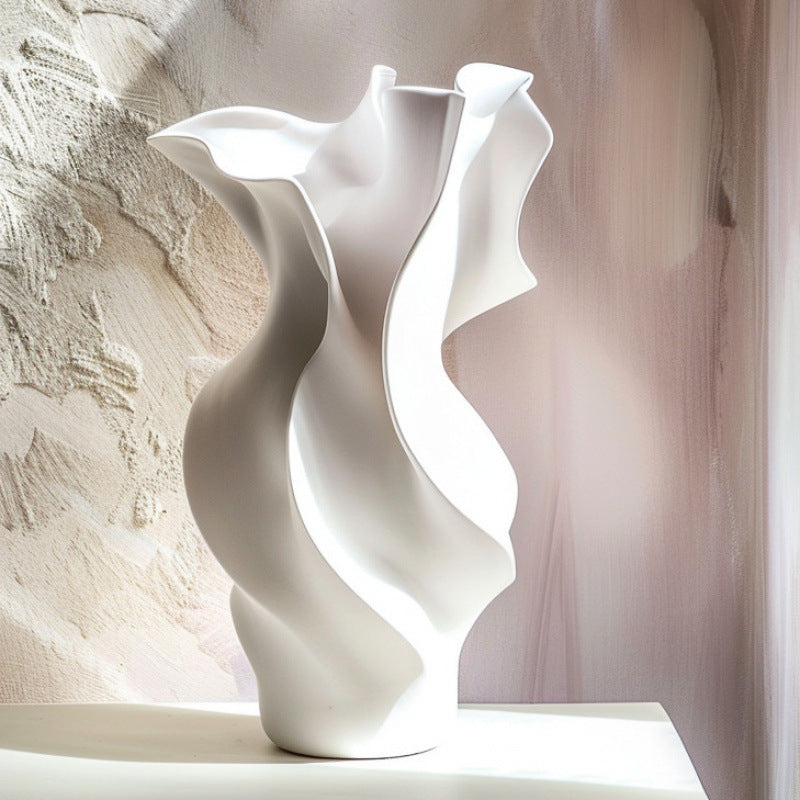 Maison Leonardo™ Twist Art Vase – Skulpturale Designvase für zeitlose Eleganz